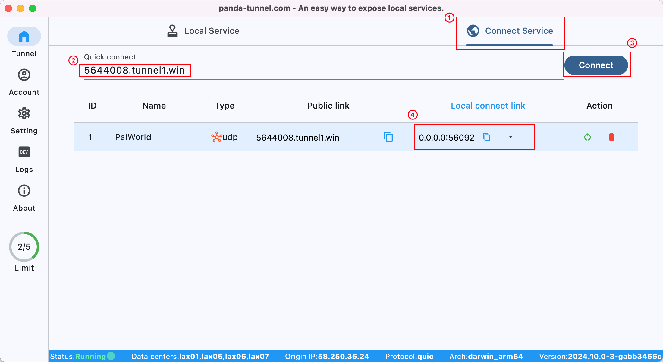 Access non-HTTP service